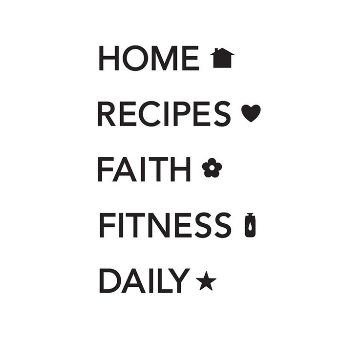 carpe diem Large Planner Labels Black Planner Decal