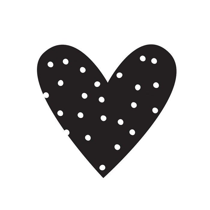 carpe diem Small Heart Black Planner Decal