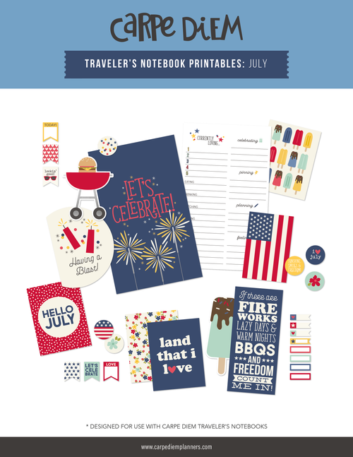 Monthly PDF Planner Printables | Carpe Diem Planners