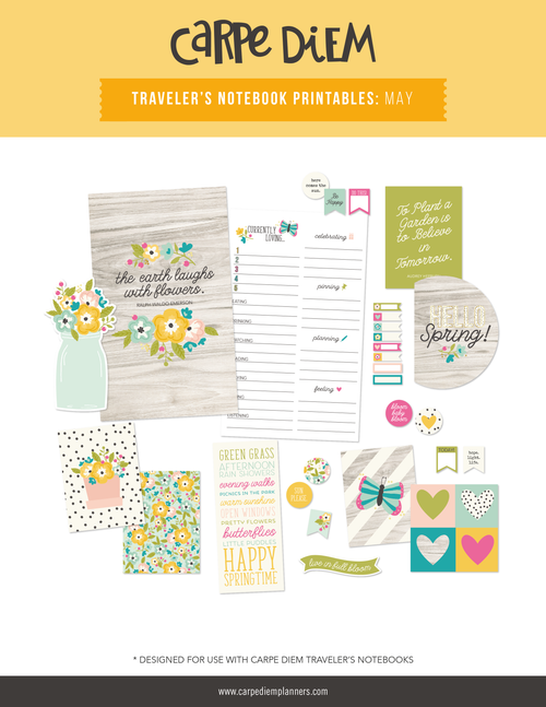 Monthly PDF Planner Printables | Carpe Diem Planners