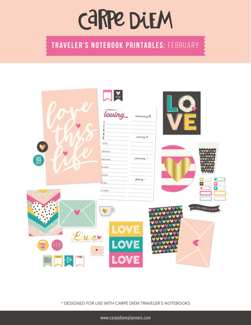 PDF Printables For A5, personal and traveler notebooks | Carpe Diem ...