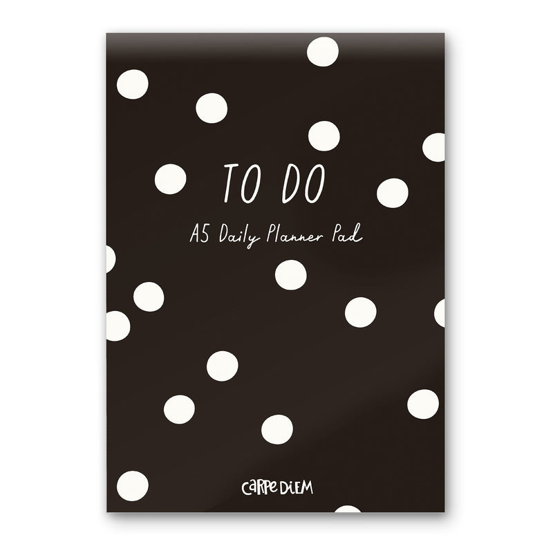 Black spots daily planner pad