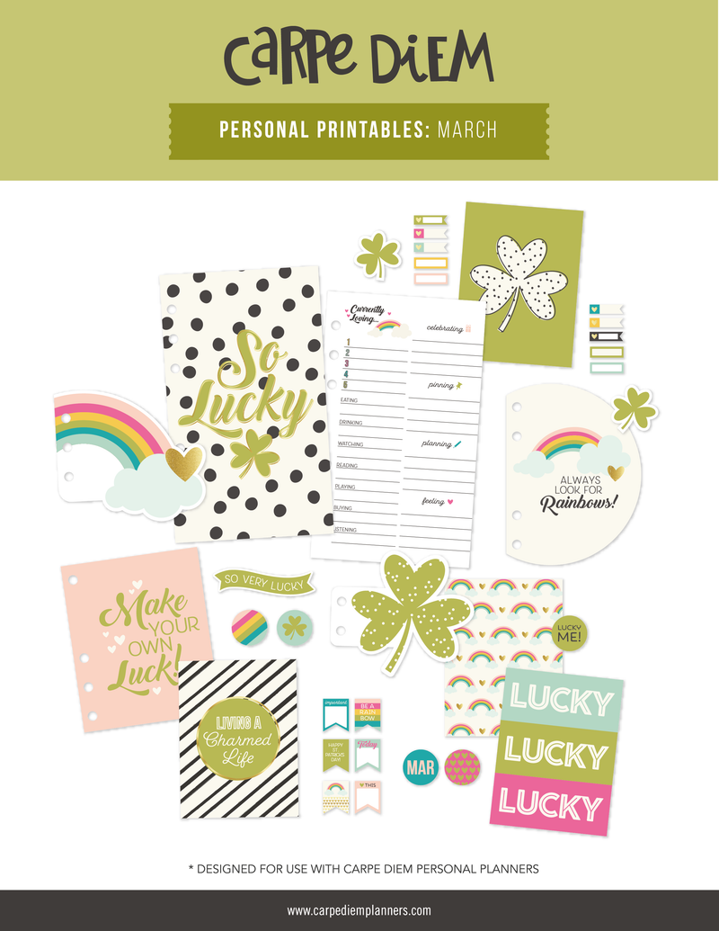 Personal Planner Printables - March Freebie