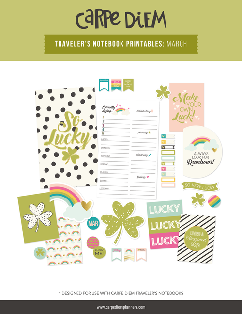 Monthly PDF Planner Printables | Carpe Diem Planners
